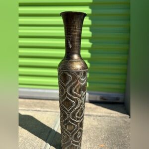 Tall Bronze Decorative Vase
